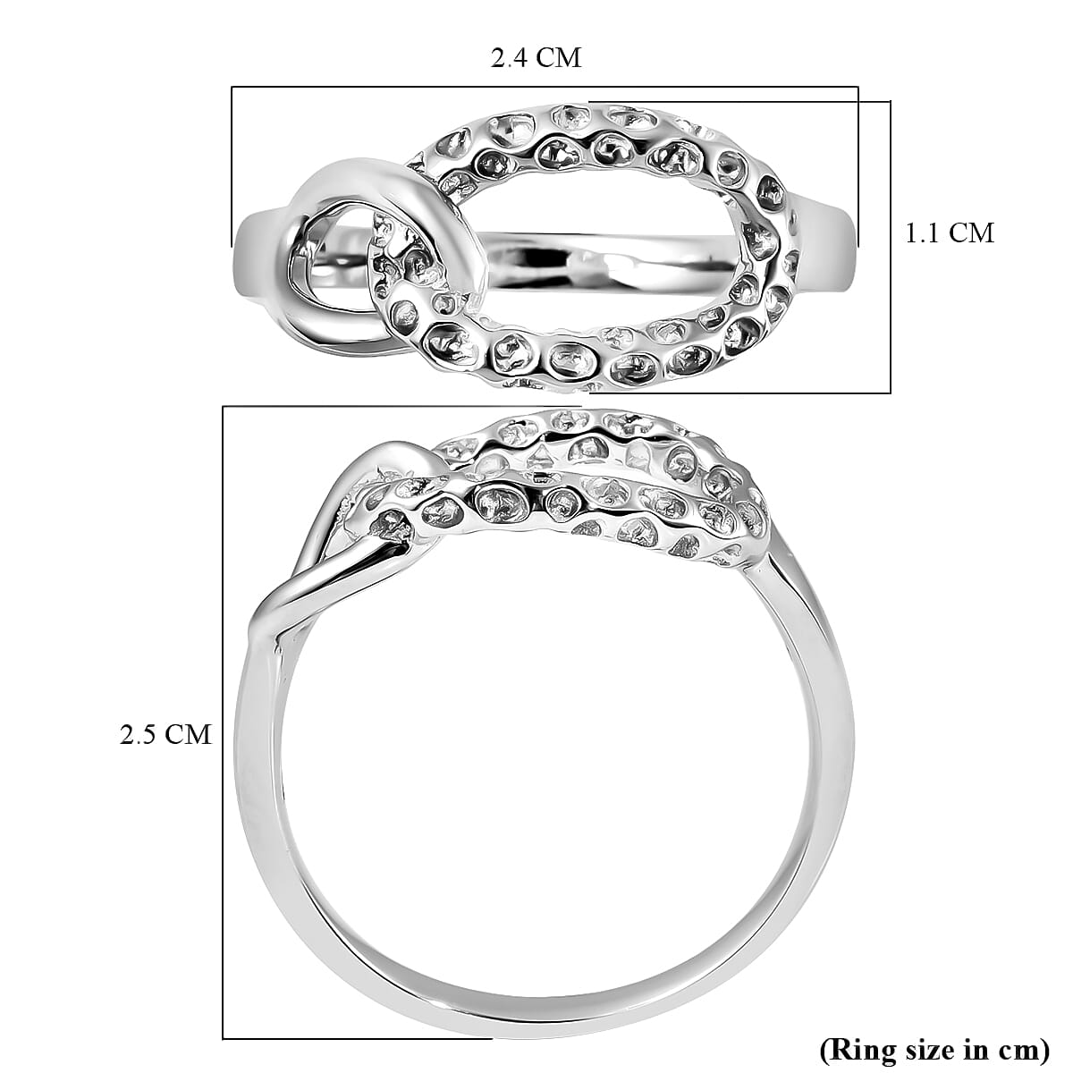 Rachel Galley Rhodium Overlay Sterling Silver Ring 3887938 6