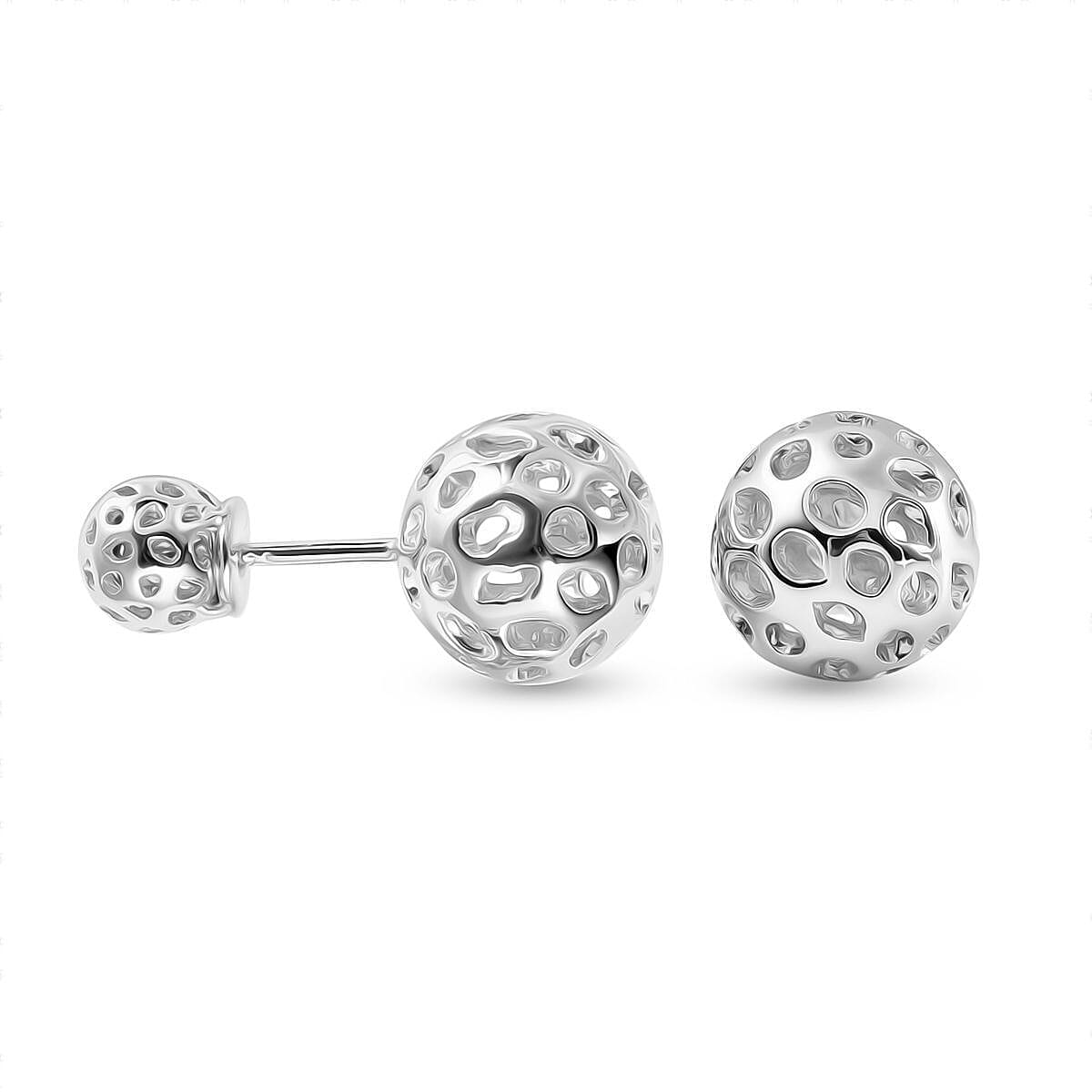 Rachel Galley Rhodium Overlay Sterling Silver Stud Earrings 3861536 4