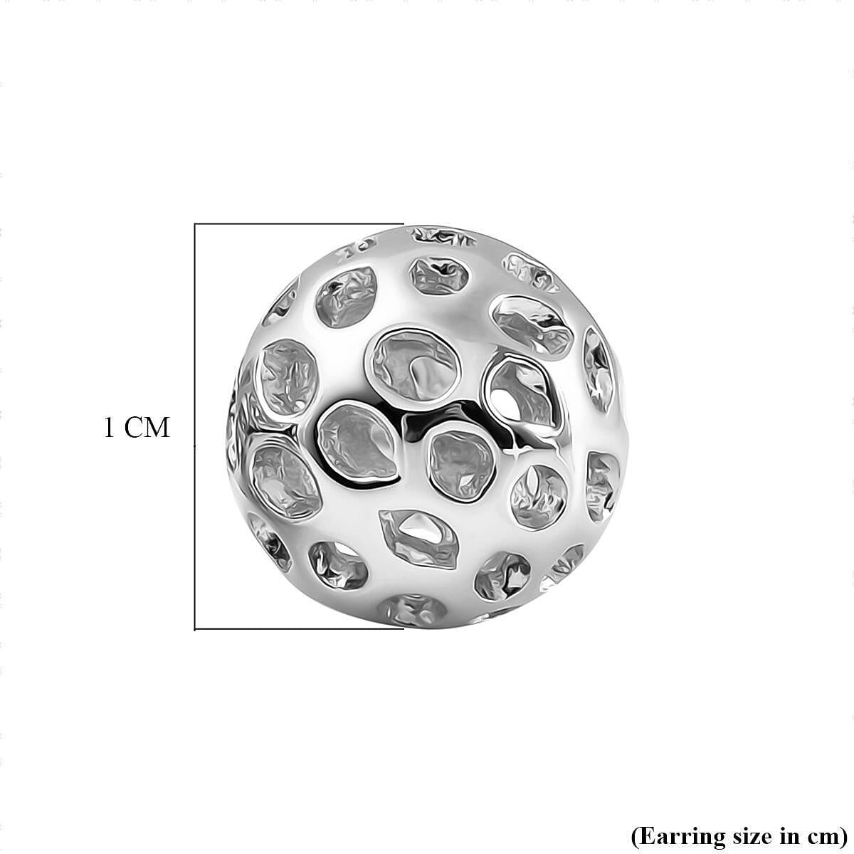 Rachel Galley Rhodium Overlay Sterling Silver Stud Earrings 3861536 5