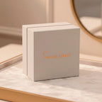 Rachel Galley Ring Box and Pouch (6.3x6.3x4.5cm) - Gray