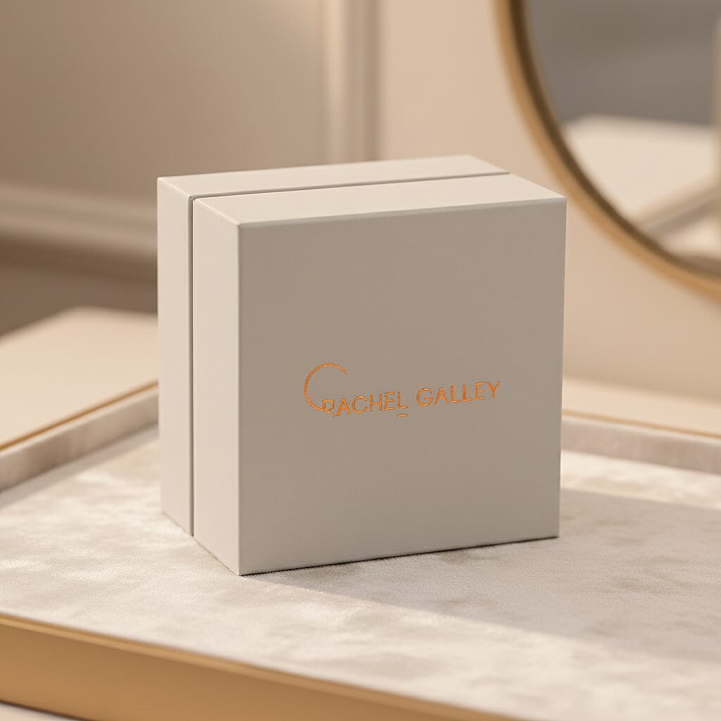 Rachel Galley Ring Box and Pouch (6.3x6.3x4.5cm) - Gray 7949335 5