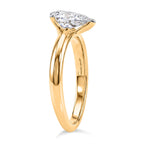 Rachel Galley - SGL Certified VS-EF Lab Grown Diamond Solitaire Ring in 18K Vermeil Yellow Gold Plated Sterling Silver 1.02 Ct.
