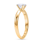 Rachel Galley - SGL Certified VS-EF Lab Grown Diamond Asscher Cut Ring in 18K Vermeil Yellow Gold Plated Sterling Silver 1.02 Ct.