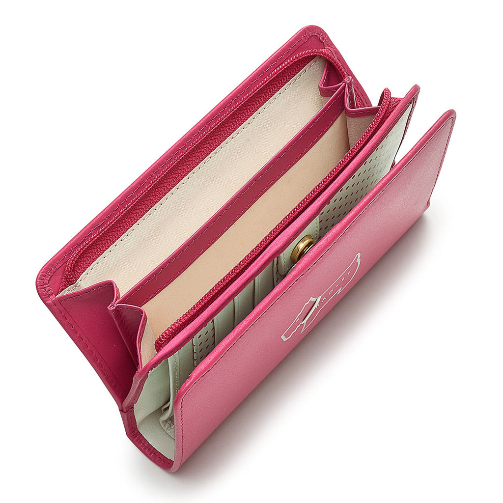 Radley London Showcase - Heritage Dog Outline Medium Bifold Purse - Pink