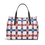 Radley London Finsbury Park Patchwork Medium Ziptop Grab Bag with Shoulder Strap - White