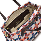Radley London Finsbury Park Patchwork Medium Ziptop Grab Bag with Shoulder Strap - White