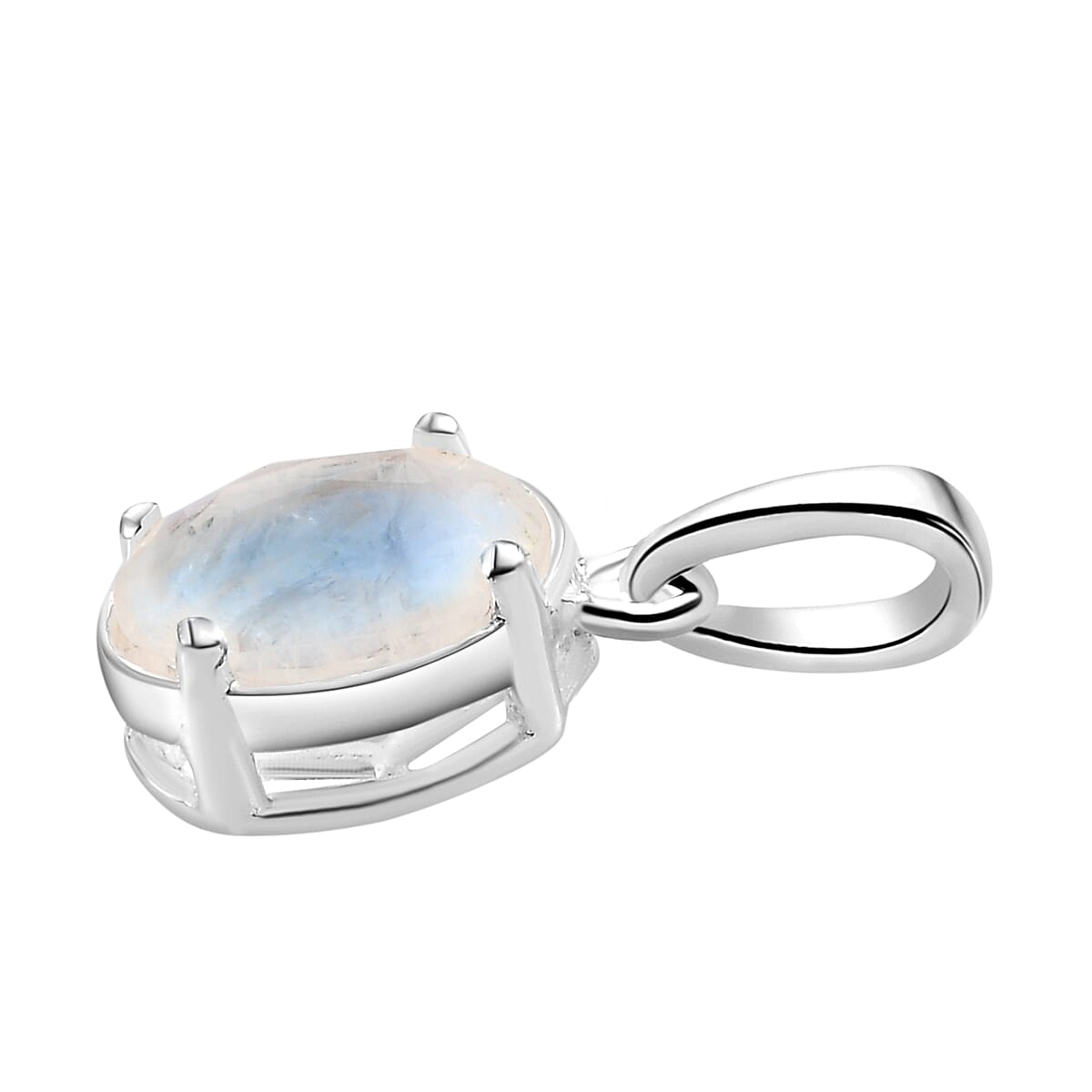 Rainbow Moonstone Solitaire Pendant in Sterling Silver 1.20 Ct. 8952549 4