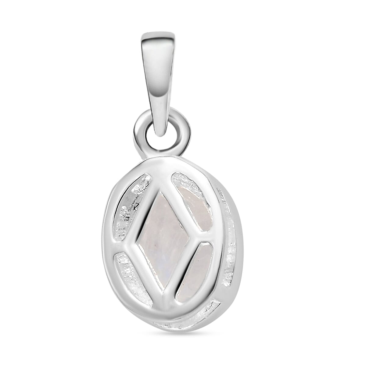 Rainbow Moonstone Solitaire Pendant in Sterling Silver 1.20 Ct. 8952549 5