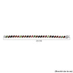 Multi Tourmaline Bracelet (Size - 7) in Platinum Overlay Sterling Silver 11.35 Ct, Silver Wt. 15.87 Gms.