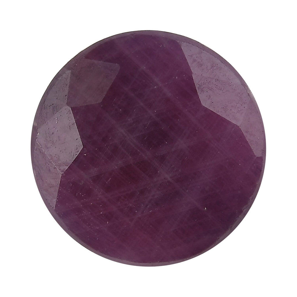 Raipur Ruby Round 8 mm Gemstone, 2.81 Ct