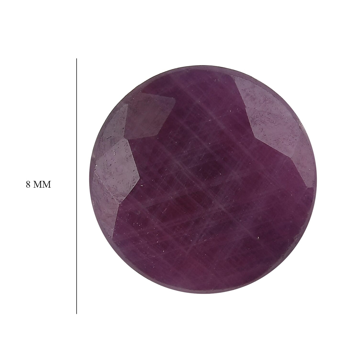 Raipur Ruby Round 8 mm Gemstone, 2.81 Ct 8499401 4