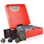 Hand Crafted Rajwada Tea Gift Box - 3 x 15 (2g- Tea Bag) - 45 Tea Bags 1) Wild Smoked Tea with Turmeric & Black Pepper 2) Wild Green Tea with Cinnamon & Ginger 3) Wild Black Tea