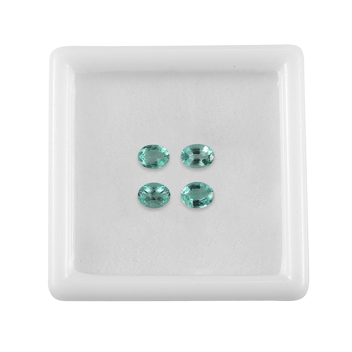 Rare Find - Set of 4 AAA Boyaca Colombian Emerald Loose Gemstones in Oval Shape 1 ct. (in total) - (Size 5X4mm) 7851916 4