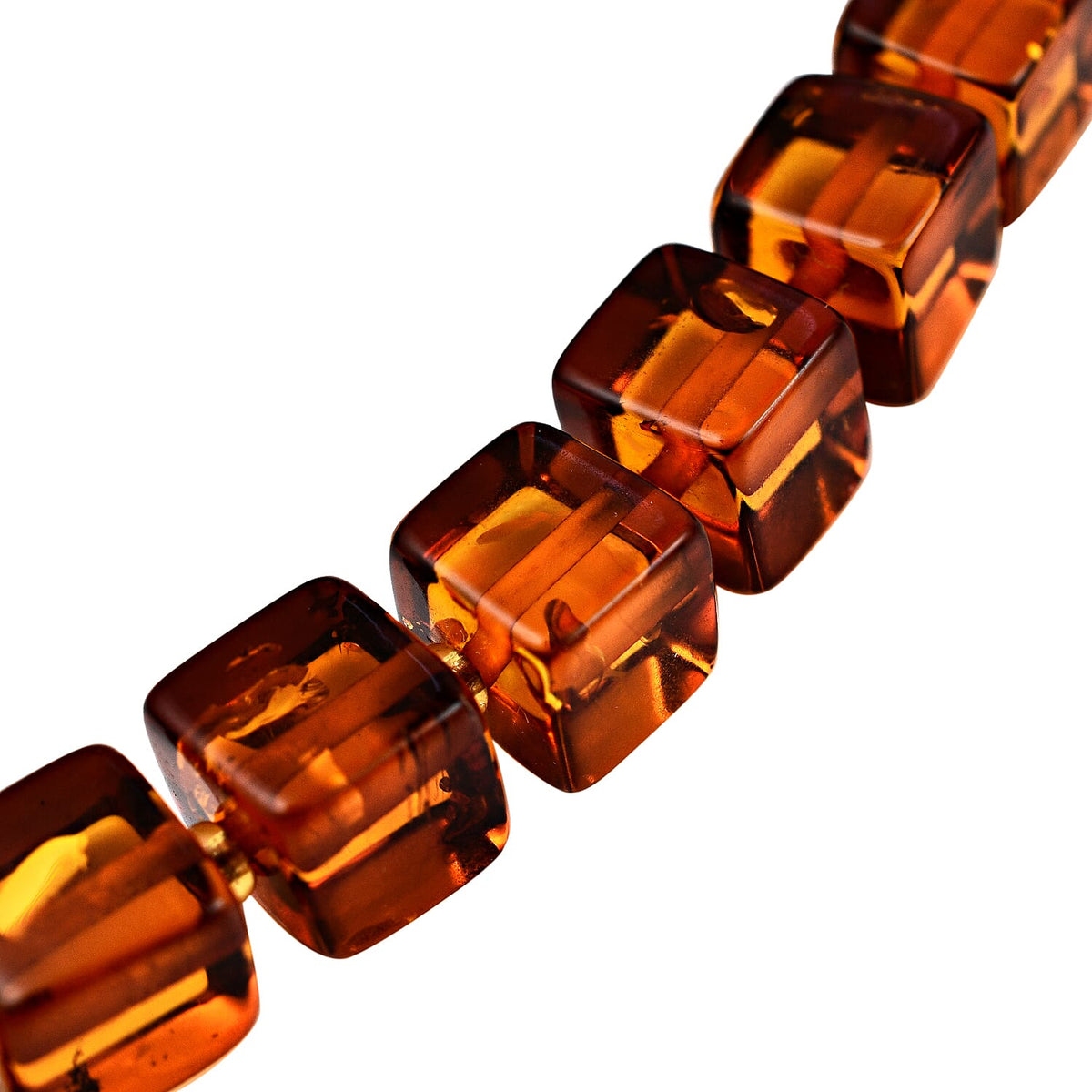 Tucson Special - Rare Find Baltic Amber Cube Necklace (Size 20) 7673136 2