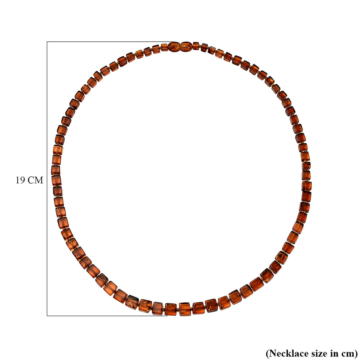 Tucson Special - Rare Find Baltic Amber Cube Necklace (Size 20) 7673136 4