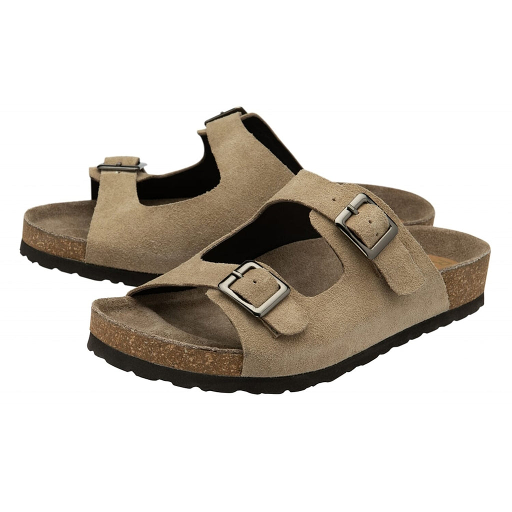 Ravel Buckle Ladies Sandal (Size 3) - Taupe