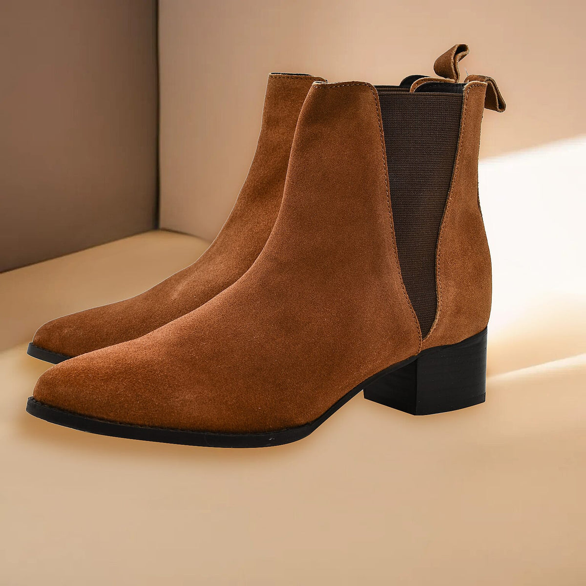 Ravel Chelsea Suede Ankle Boots  - Tan 7664054 1
