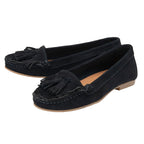 Ravel Atley Womens Slip-On Loafers with Tassel Fringe Detail (Size 3) - Navy