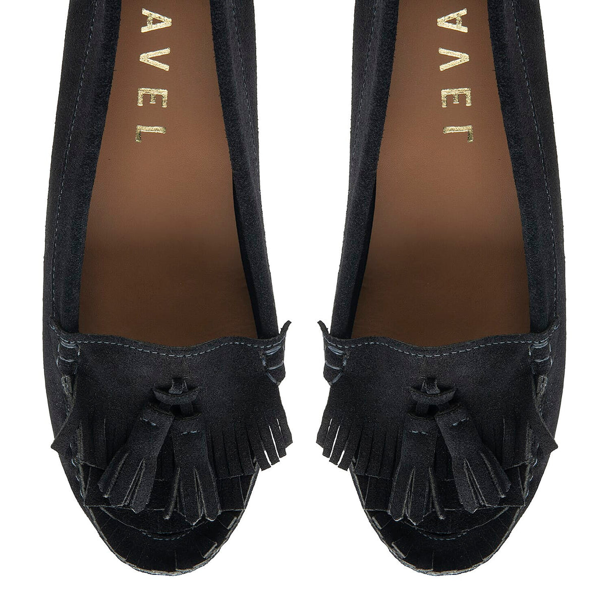 Ravel Atley Womens Slip-On Loafers with Tassel Fringe Detail (Size 3) - Navy 8229737 2