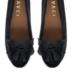 Ravel Atley Womens Slip-On Loafers with Tassel Fringe Detail (Size 3) - Navy
