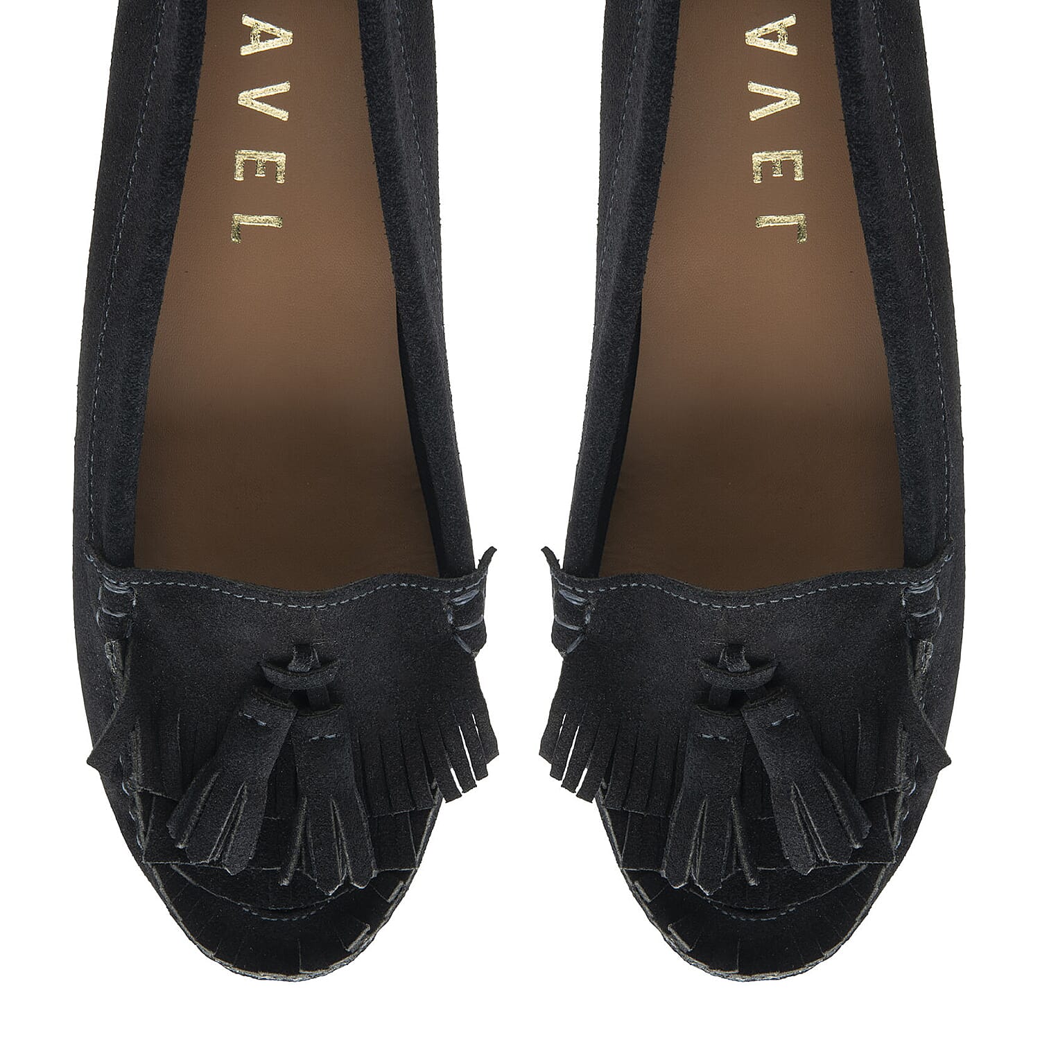 Ravel Atley Womens Slip-On Loafers with Tassel Fringe Detail (Size 3) - Navy 8229737 2