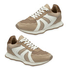 Ravel Suede Leather Blend Lace Up Trainers (Size 5) - Beige