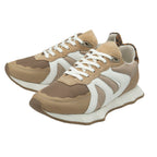 Ravel Suede Leather Blend Lace Up Trainers (Size 5) - Beige