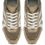 Ravel Suede Leather Blend Lace Up Trainers (Size 5) - Beige