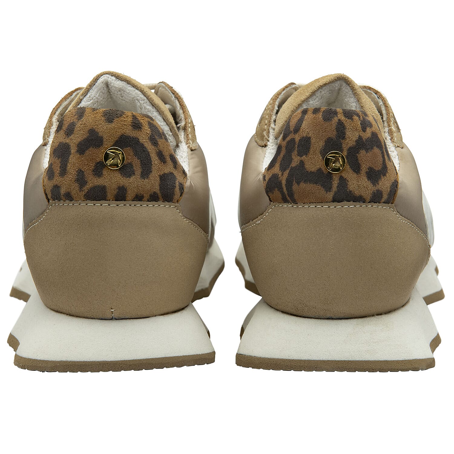 Ravel Suede Leather Blend Lace Up Trainers (Size 5) - Beige V32521637 3