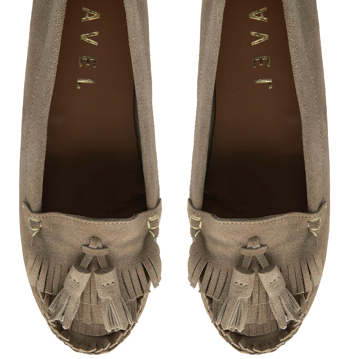 Ravel Atley Womens Slip-On Loafers with Tassel Fringe Detail (Size 6) - Taupe V32583084 2