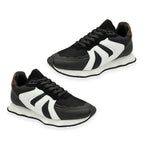 Ravel Suede Leather Blend Lace Up Trainers (Size 7) - Black