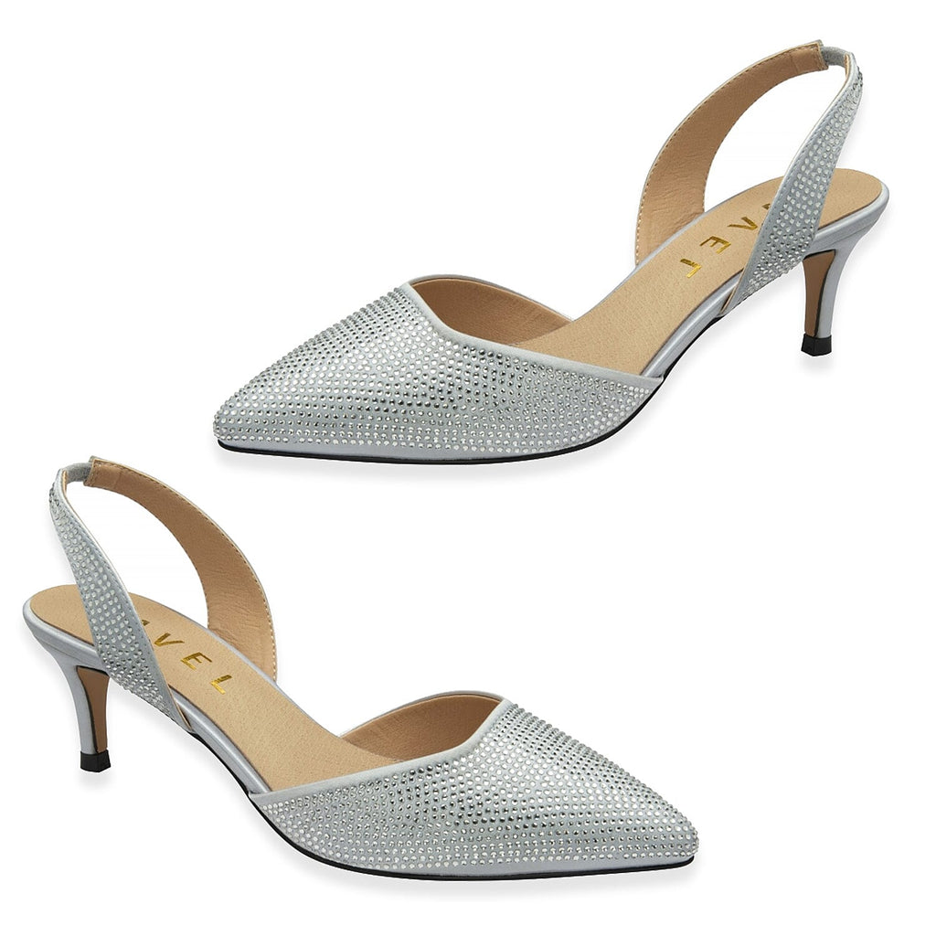 Ravel Mallow Ladies Shoe with Slingback (Size - 3) - Silver