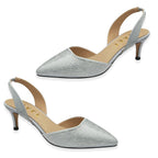 Ravel Mallow Ladies Shoe with Slingback (Size - 3) - Silver