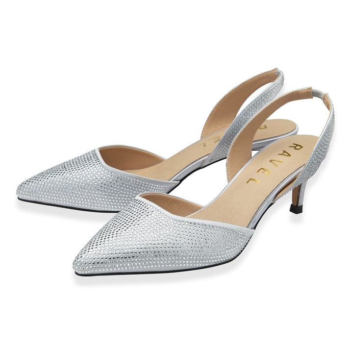 Ravel Mallow Ladies Shoe with Slingback (Size - 3) - Silver 8367450 2