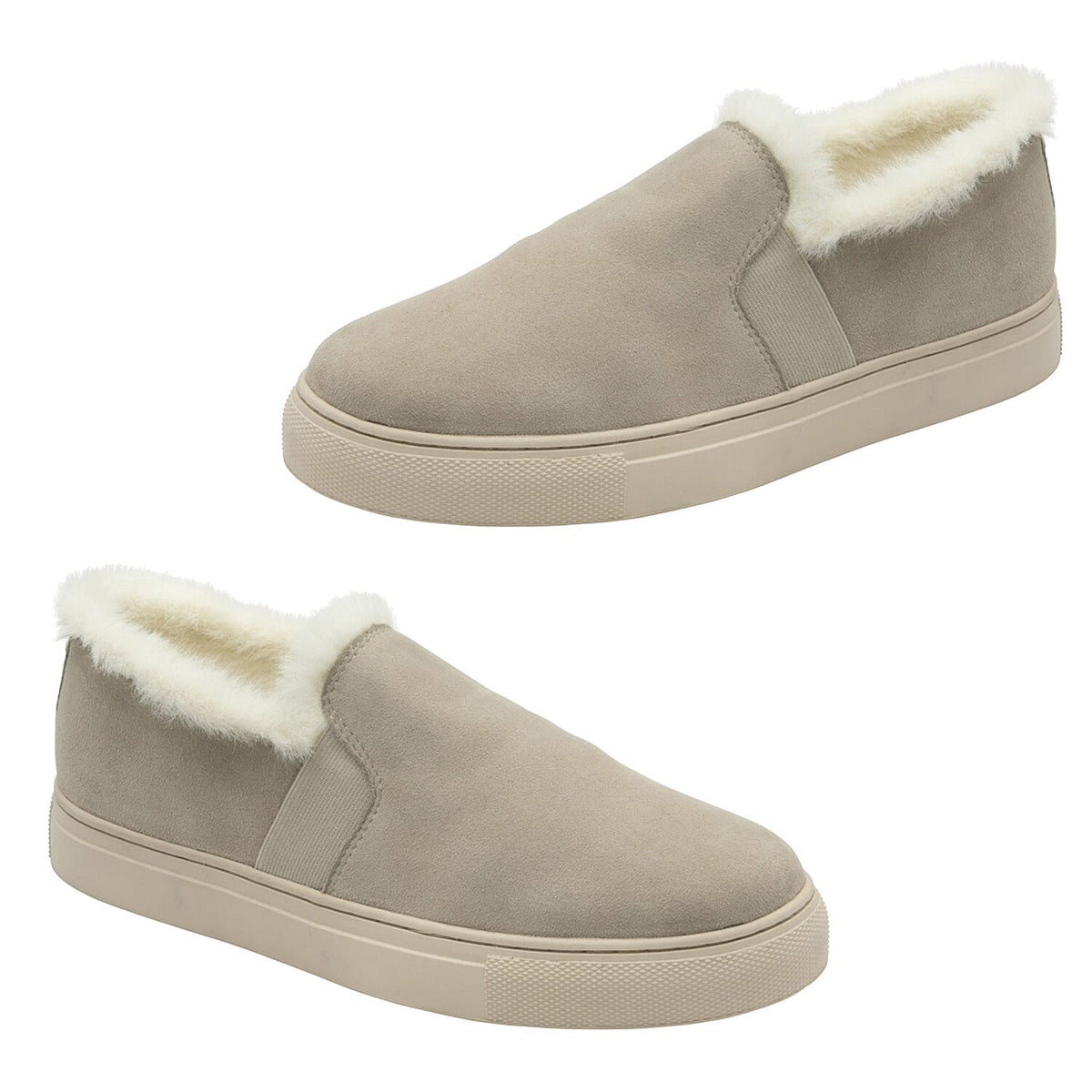Ravel Oxley Faux Fur Lined Slip-On Shoe (Size 3) - Sand 8355731 0