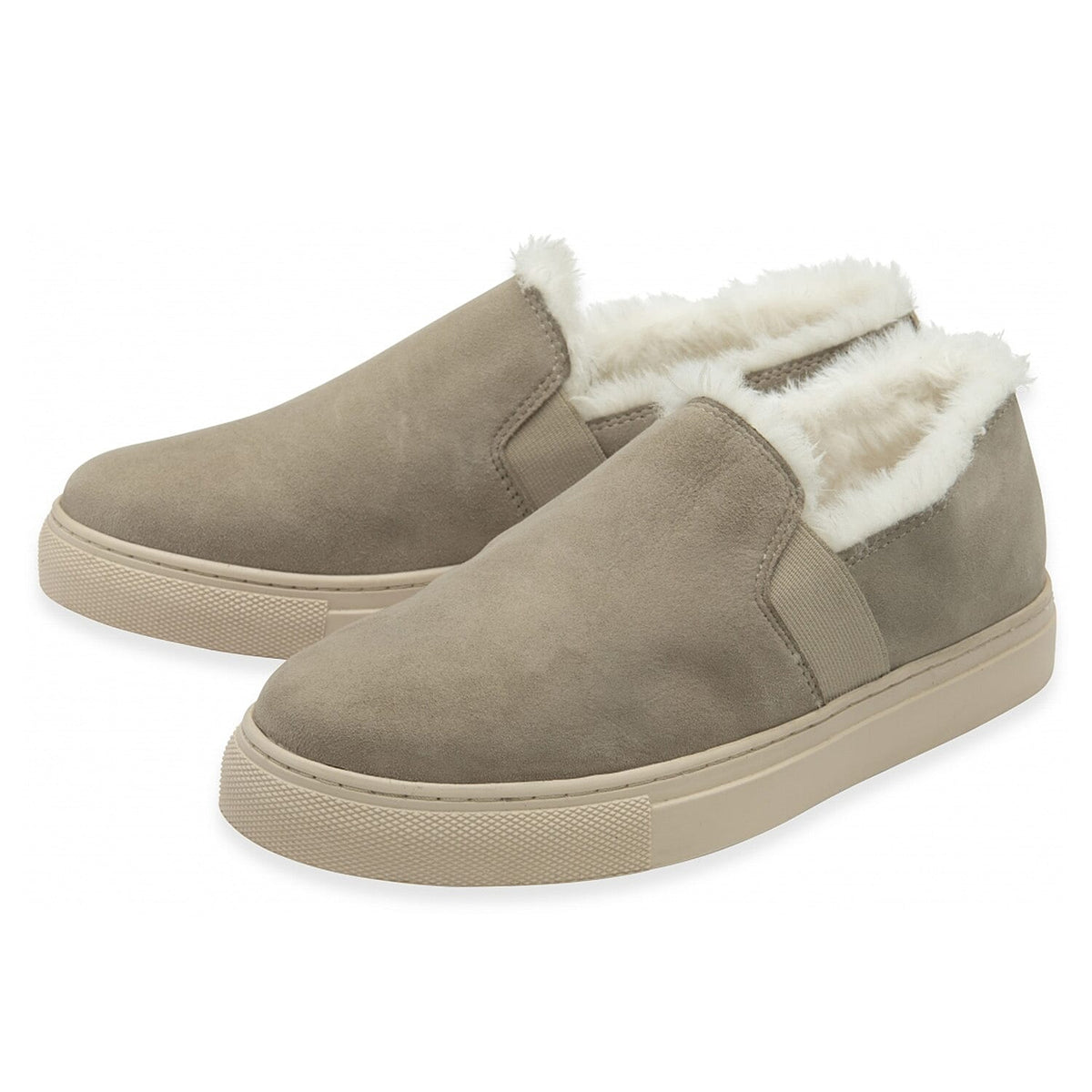 Ravel Oxley Faux Fur Lined Slip-On Shoe (Size 3) - Sand 8355731 1