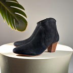 Ravel Premium Leather Womens Teelin Heeled Ankle Boots (Size 3) - Grey