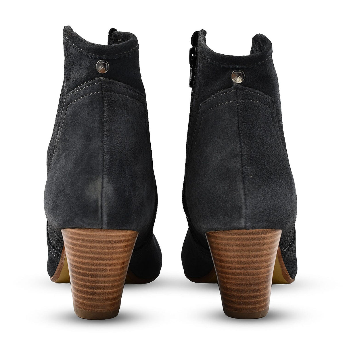 Ravel Premium Leather Womens Teelin Heeled Ankle Boots (Size 3) - Grey 7730517 6