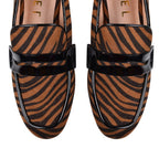 Ravel Tan Zebra-Print Luis Loafers (Size 4)