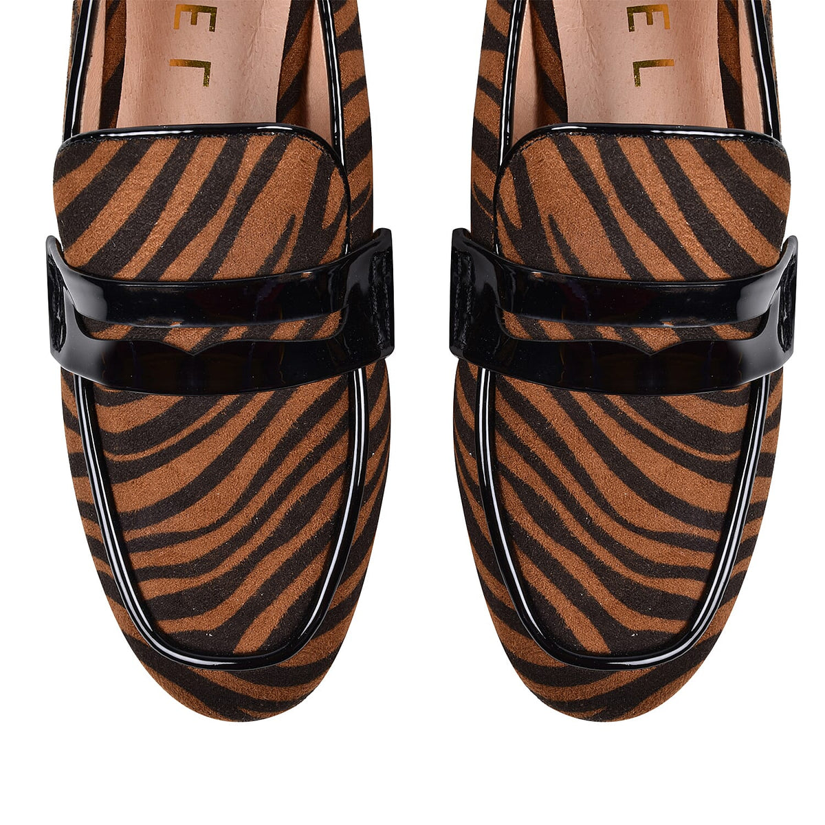 Ravel Tan Zebra-Print Luis Loafers 6016600 3