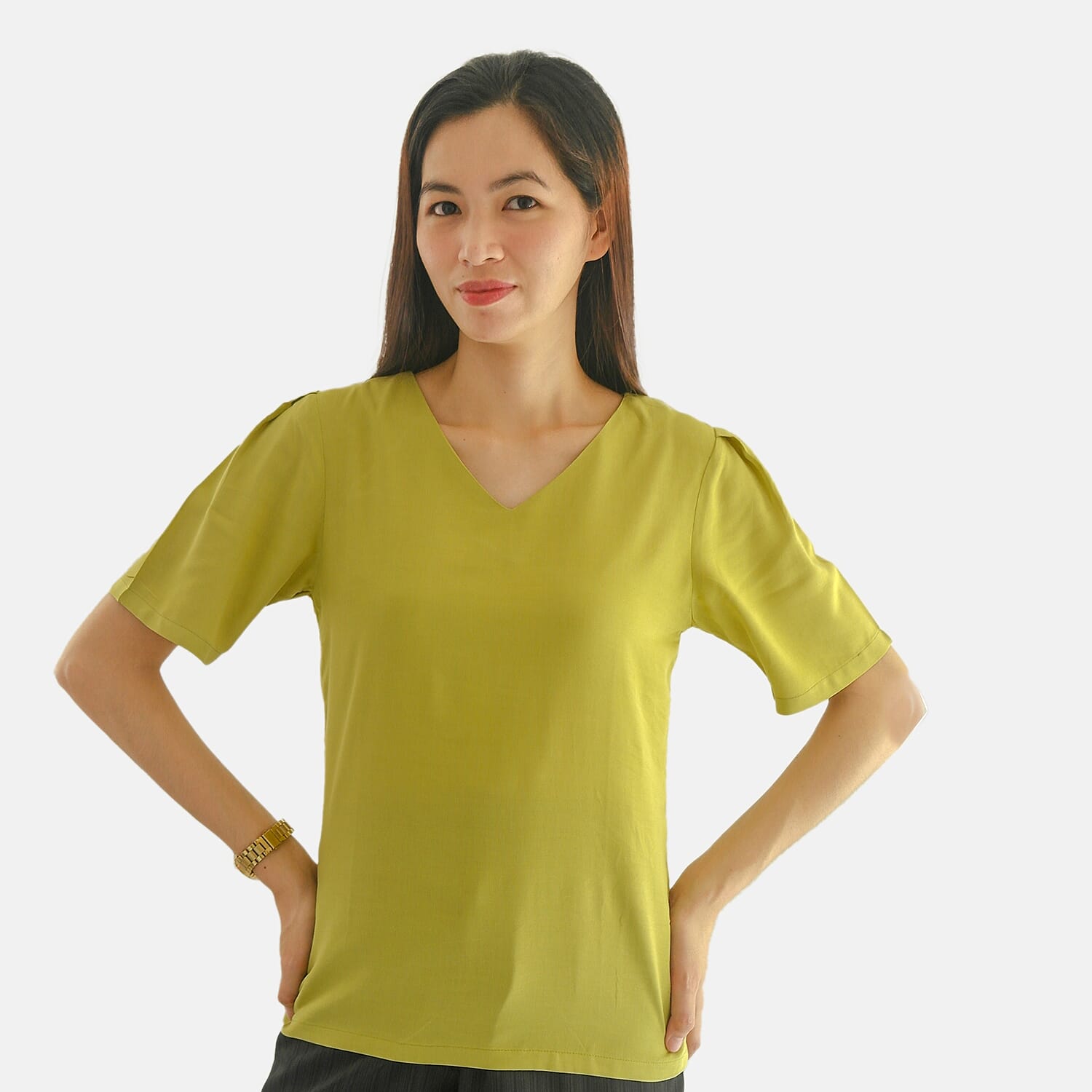 Rayon Top (Size 1x1 cm) - Green 7660623 0