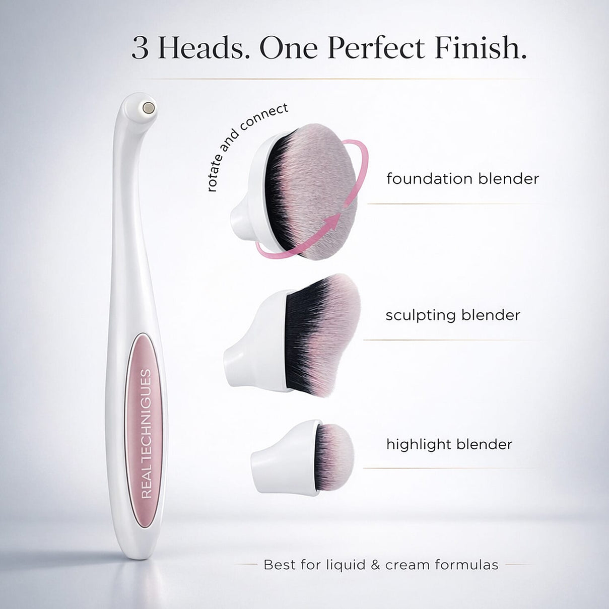 Real Techniques 3 in 1 Adjustable Make Up Blender Set With Magnetic Heads 7551251 1