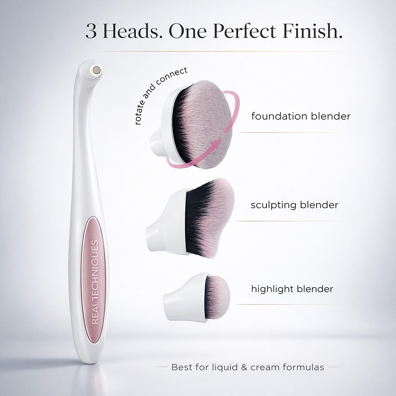 Real Techniques 3 in 1 Adjustable Make Up Blender Set With Magnetic Heads 7551251 1