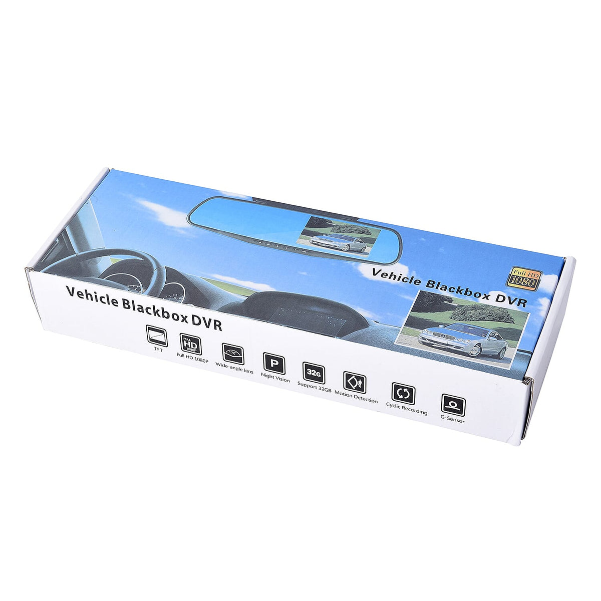 Rear View Mirror with Dash Cam  with G-Sensor, Motion Detection and Cyclic Recording INCLUDING 8GB MICRO SD CARD 3625149 7