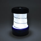 Rechargeable Collapsable Compact LED Solar Light and Power Bank - Blue & Black