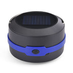 Rechargeable Collapsable Compact LED Solar Light and Power Bank - Blue & Black