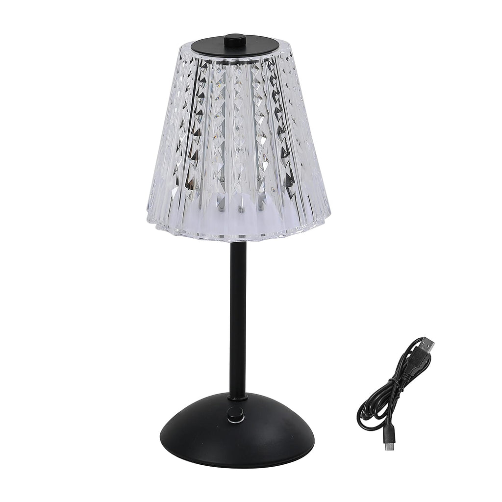 Table Lamp (Size - One Size) - Transparent & Black