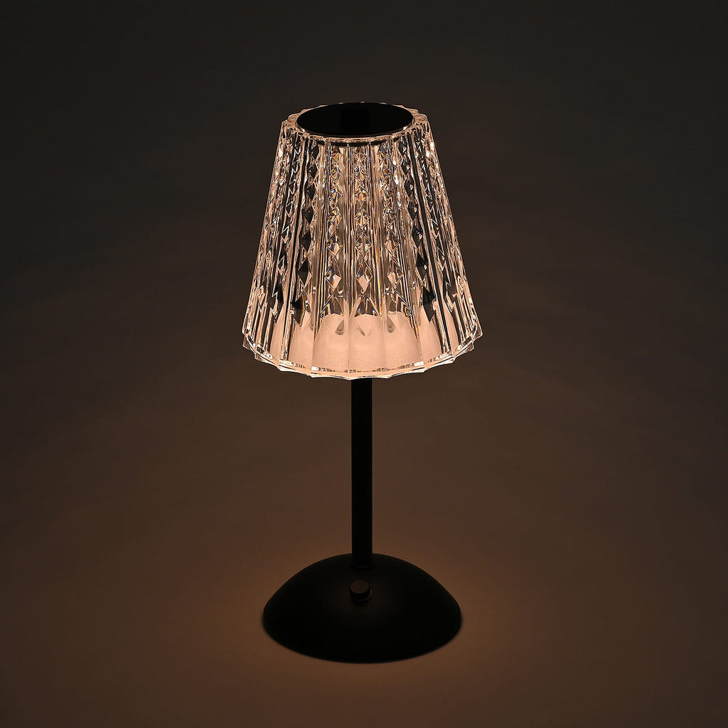 Table Lamp (Size - One Size) - Transparent & Black