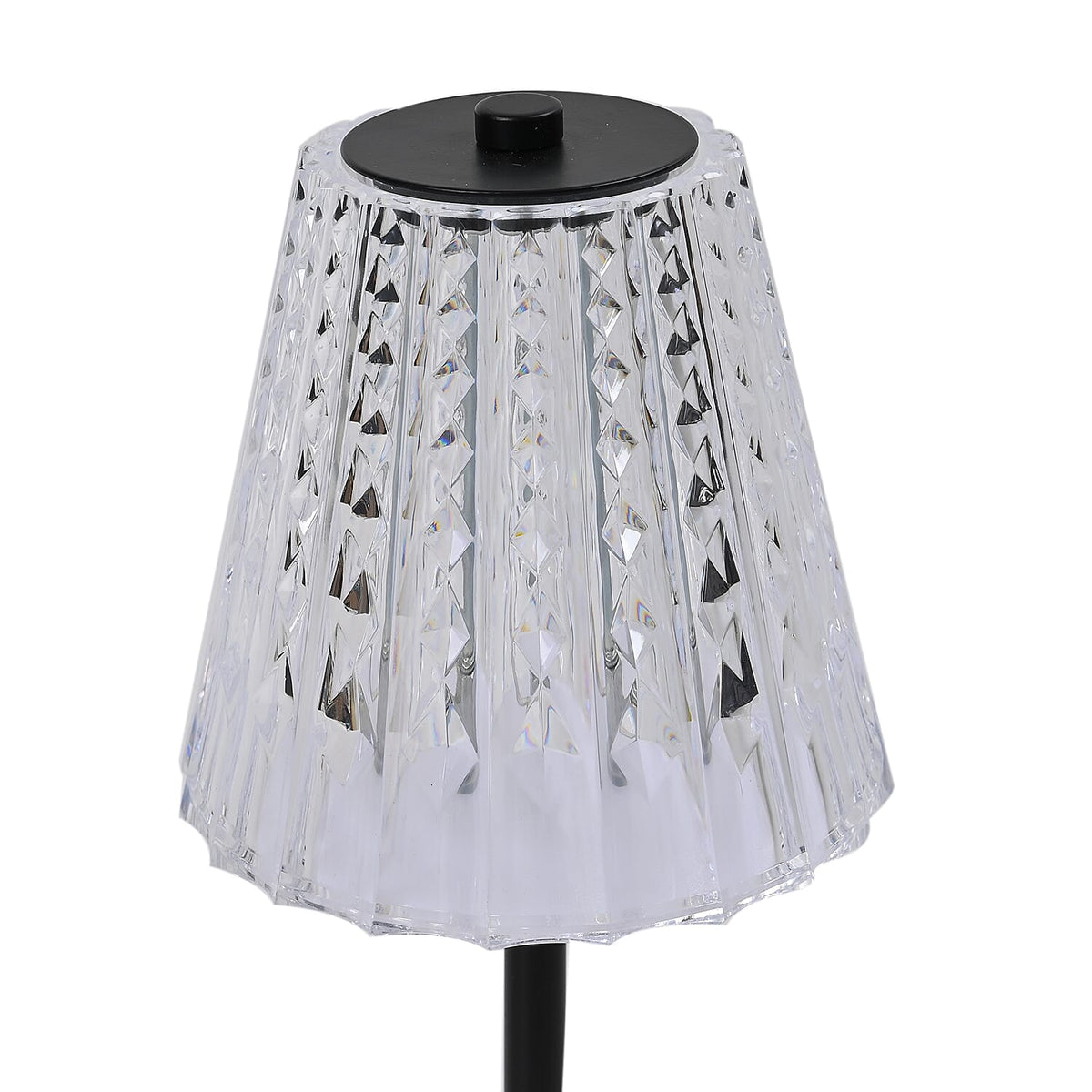 Table Lamp (Size - One Size) - Transparent &amp; Black V32582096 6