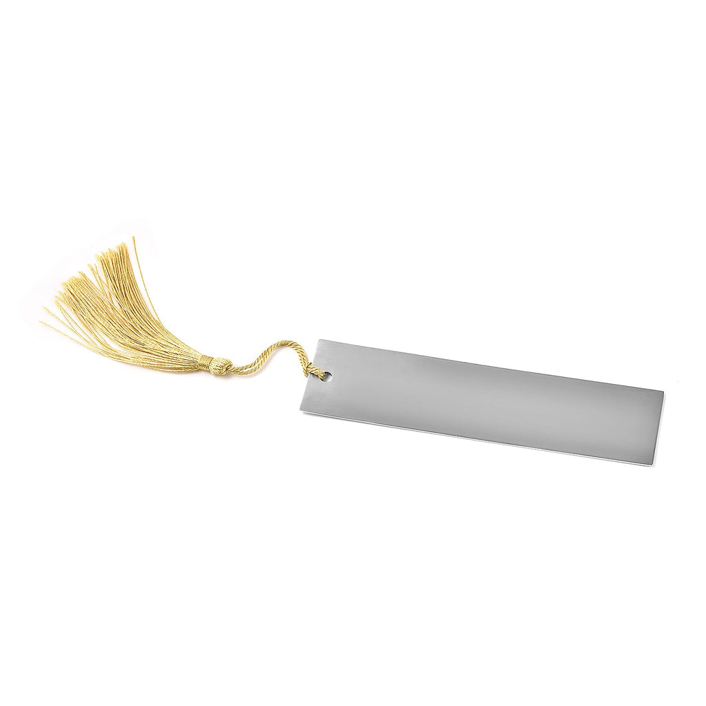Personalized Rectangular Bookmark in Stainless Steel